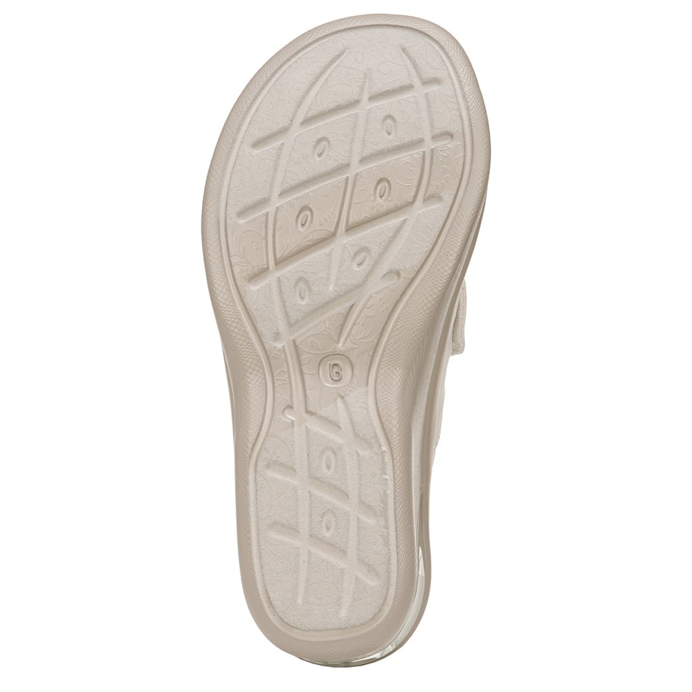 Bzees Smile Wedge Sandal - Cream Cheetah Fabric Bzees Smile Wedge Sandal - Cream Cheetah Fabric