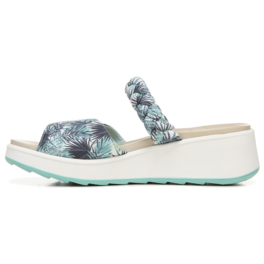 Bzees New Wave Slide Sandal - Greenleaf Fabric Bzees New Wave Slide Sandal - Greenleaf Fabric