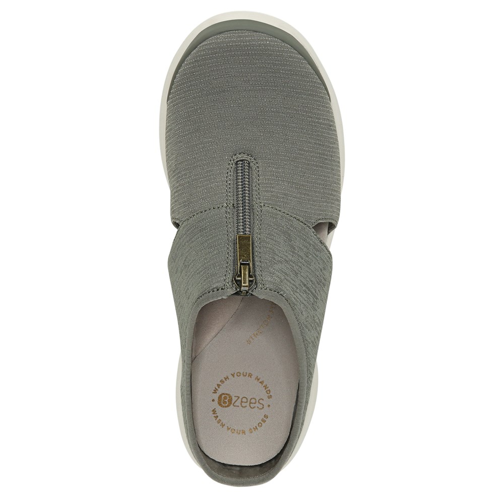 Bzees Gabby Wedge Slip On - Olive Fabric Bzees Gabby Wedge Slip On - Olive Fabric