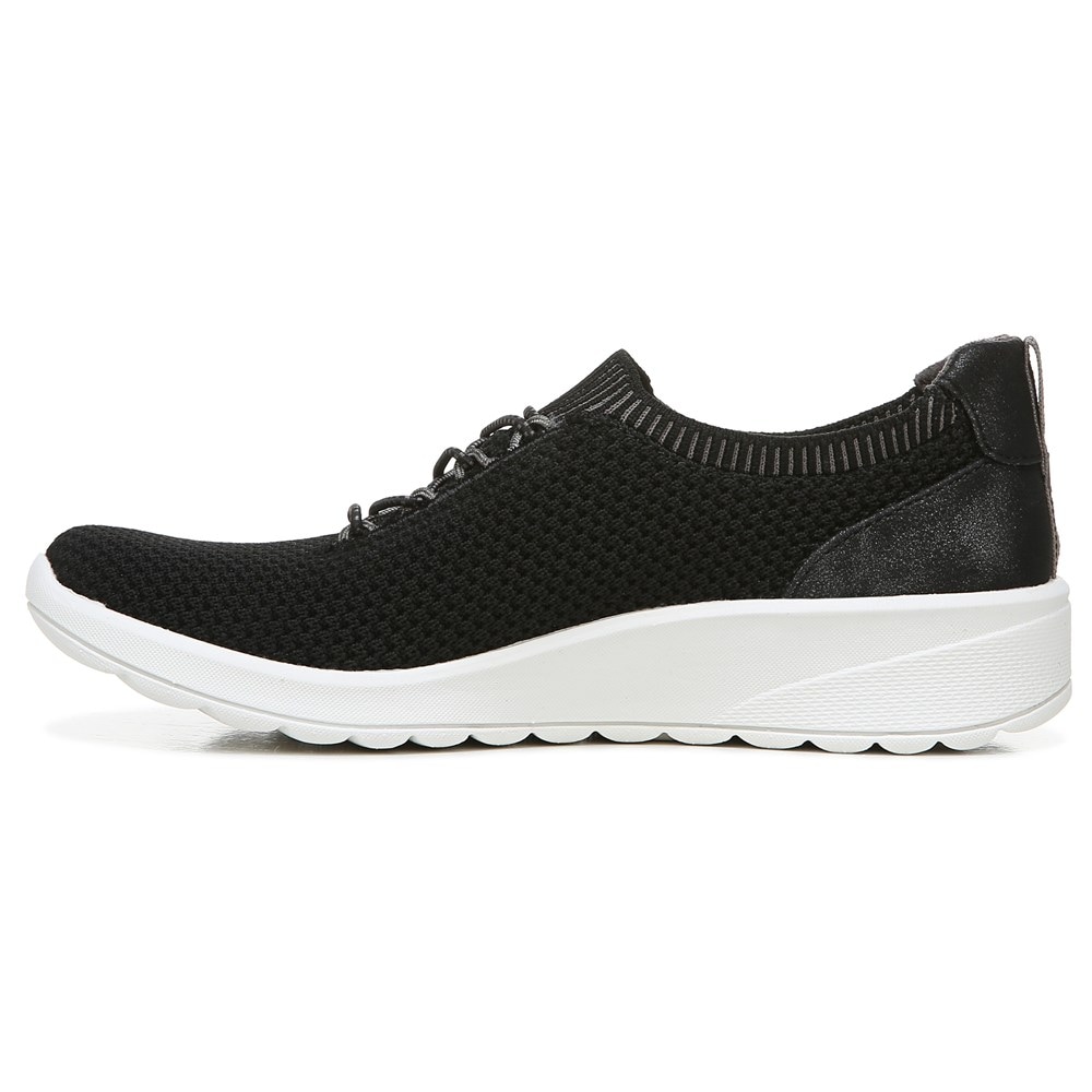 Bzees Gold Rush Slip On Sneaker - Black Knit Bzees Gold Rush Slip On Sneaker - Black Knit