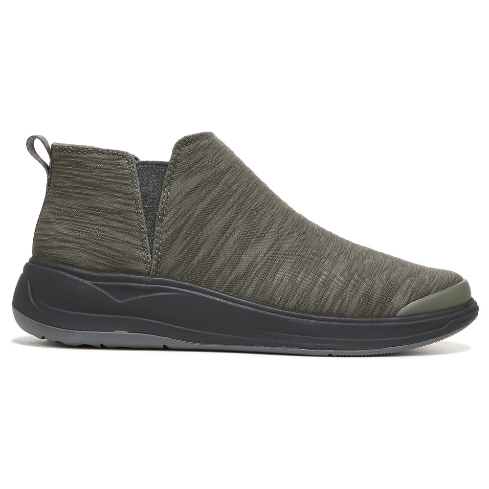 Bzees Tempo Chelsea Bootie - Olive Green Fabric Bzees Tempo Chelsea Bootie - Olive Green Fabric