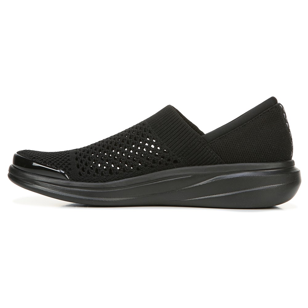 Bzees Charlie Knit Slip On - Black Fabric Bzees Charlie Knit Slip On - Black Fabric