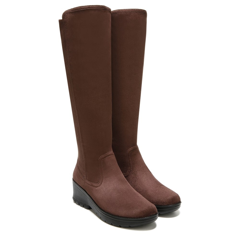 Bzees Brandy Knee High Boot - Chicory Brown Fabric
