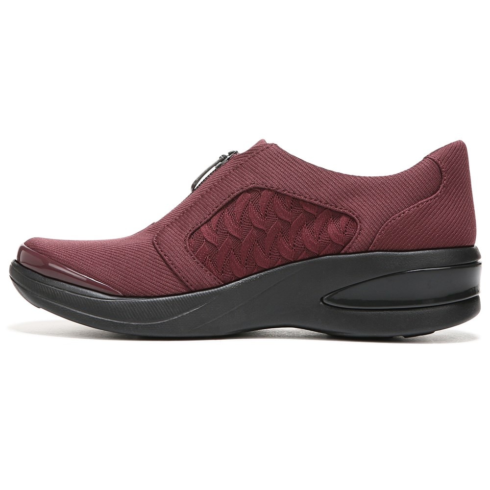 Bzees Florence Slip On Sneaker - Wine Red Fabric Bzees Florence Slip On Sneaker - Wine Red Fabric