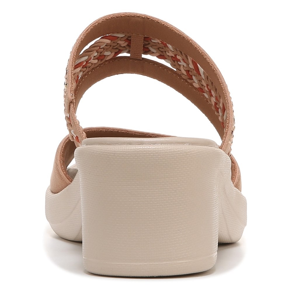 Bzees Fireworks Slide Wedge Sandal - Café Woven Fabric Bzees Fireworks Slide Wedge Sandal - Café Woven Fabric