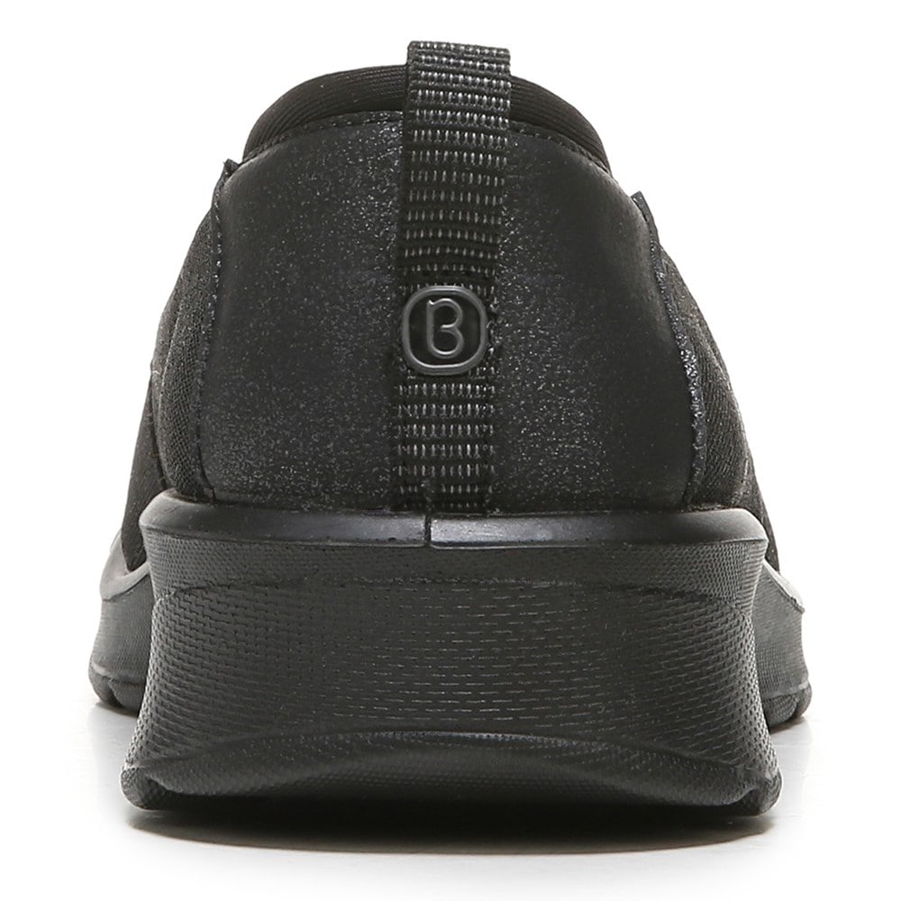 Bzees Gracie Slip On Loafer - Black Shimmer Fabric Bzees Gracie Slip On Loafer - Black Shimmer Fabric
