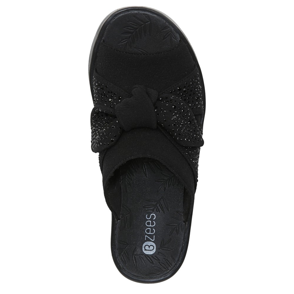 Bzees Smile Bright Slide Sandal - Black Bzees Smile Bright Slide Sandal - Black