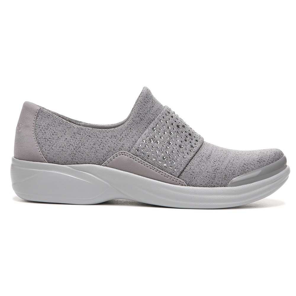 Bzees Pizazz Slip On - Evening Sky Grey Sparkle Knit Bzees Pizazz Slip On - Evening Sky Grey Sparkle Knit