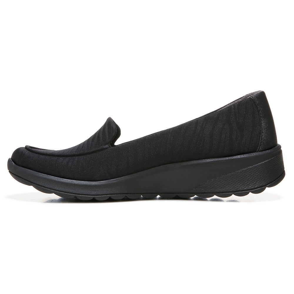 Bzees Get Movin' Slip On - Black Zebra Print Fabric Bzees Get Movin' Slip On - Black Zebra Print Fabric