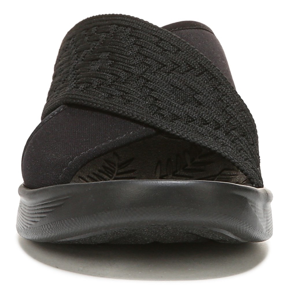 Bzees Sundance Wedge Sandal - Black Fabric Bzees Sundance Wedge Sandal - Black Fabric