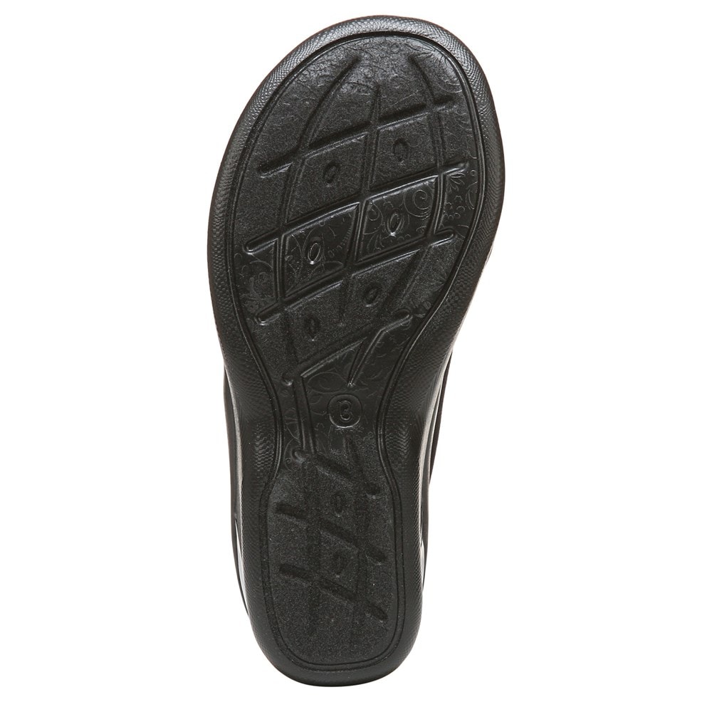 Bzees Sundance Wedge Sandal - Black Fabric Bzees Sundance Wedge Sandal - Black Fabric