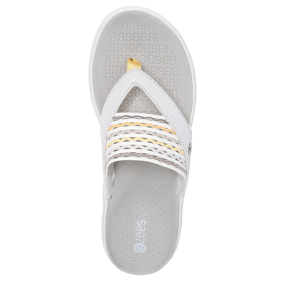 Bzees Cabana Flip Flop Sandal - Taupe Ripple Gore Bzees Cabana Flip Flop Sandal - Taupe Ripple Gore