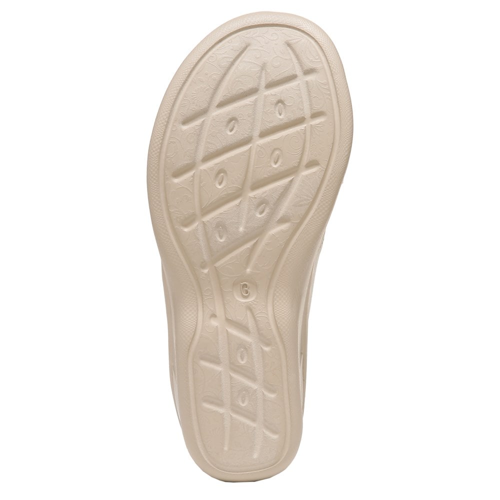 Bzees Sundance Wedge Sandal - Beige Fabric Bzees Sundance Wedge Sandal - Beige Fabric