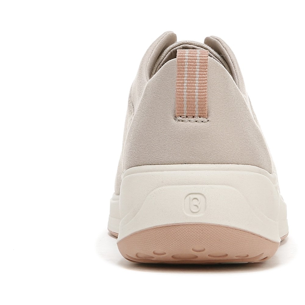 Bzees Take It Easy Sneaker - Taupe Shimmer Fabric Bzees Take It Easy Sneaker - Taupe Shimmer Fabric