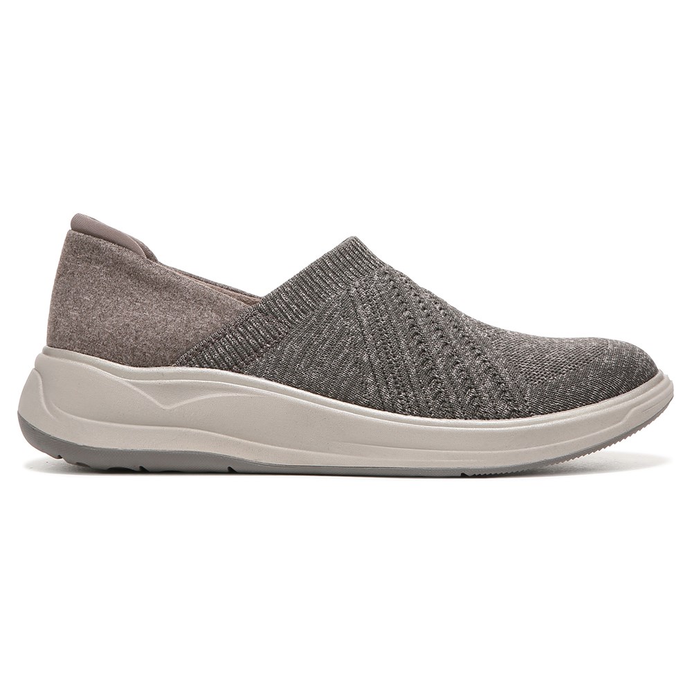 Bzees Triumph Slip On - Morel Brown Knit Fabric Bzees Triumph Slip On - Morel Brown Knit Fabric