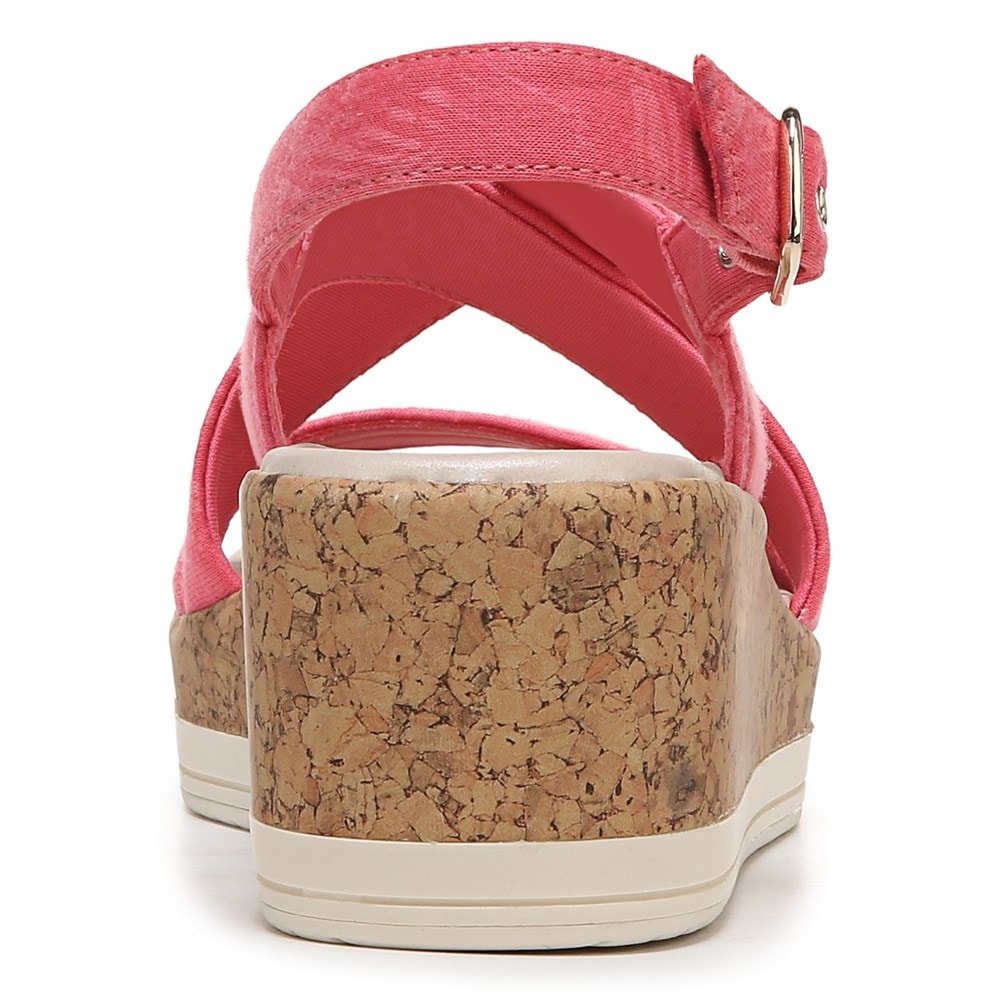 Bzees Radiant Wedge Sandal - Coral Palm Fabric Bzees Radiant Wedge Sandal - Coral Palm Fabric
