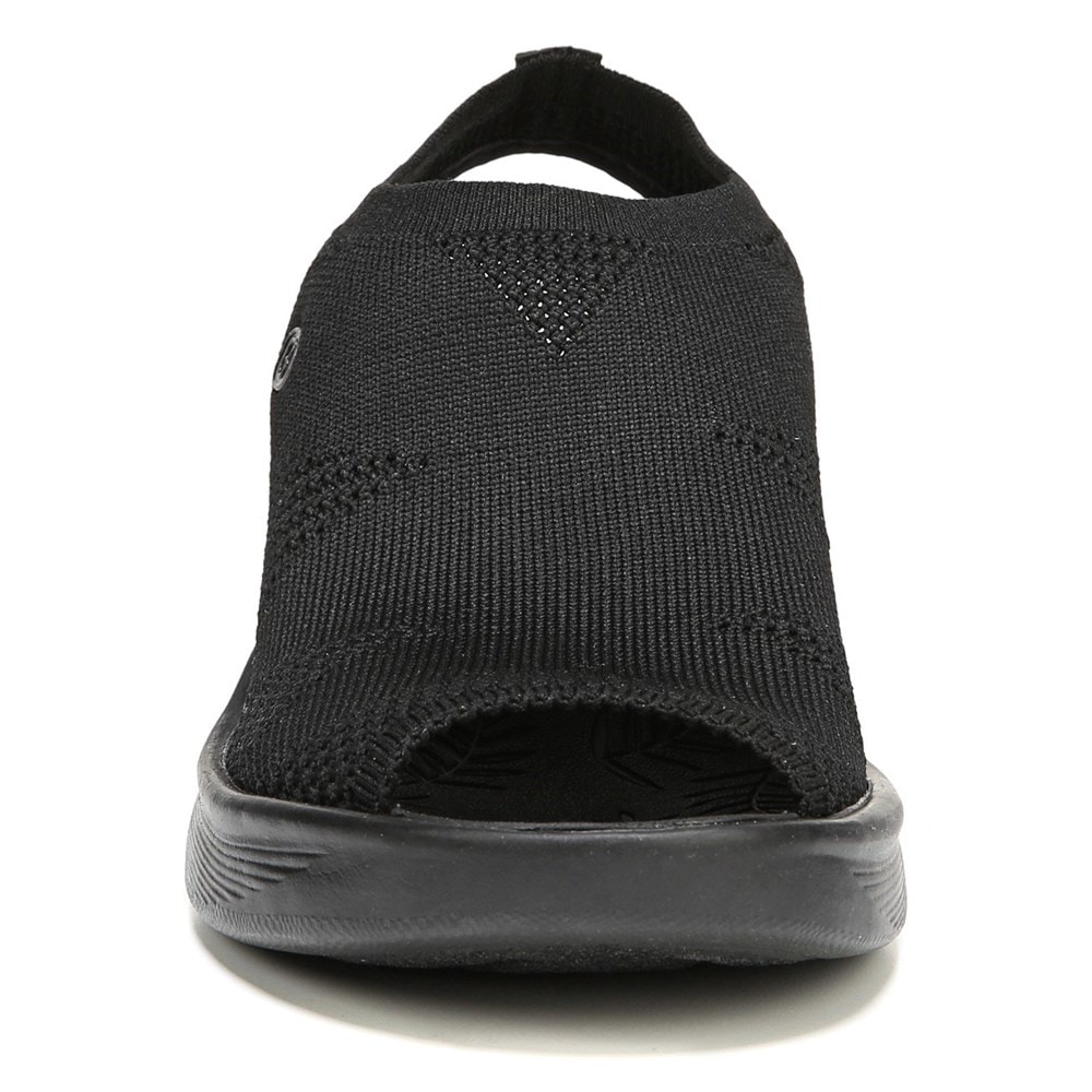 Bzees Secret Wedge Sandal - Black Knit Bzees Secret Wedge Sandal - Black Knit