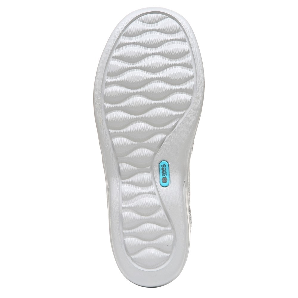 Bzees Niche Slip On - Silver Shimmer Fabric