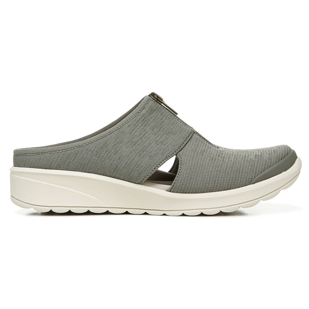 Bzees Gabby Wedge Slip On - Olive Fabric Bzees Gabby Wedge Slip On - Olive Fabric