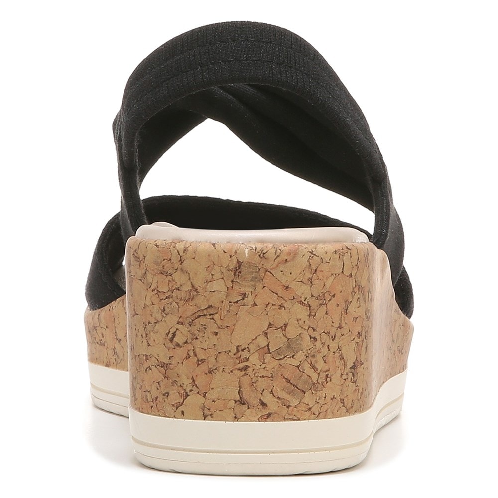 Bzees Remix It Slingback Wedge Sandal - Black Fabric Bzees Remix It Slingback Wedge Sandal - Black Fabric