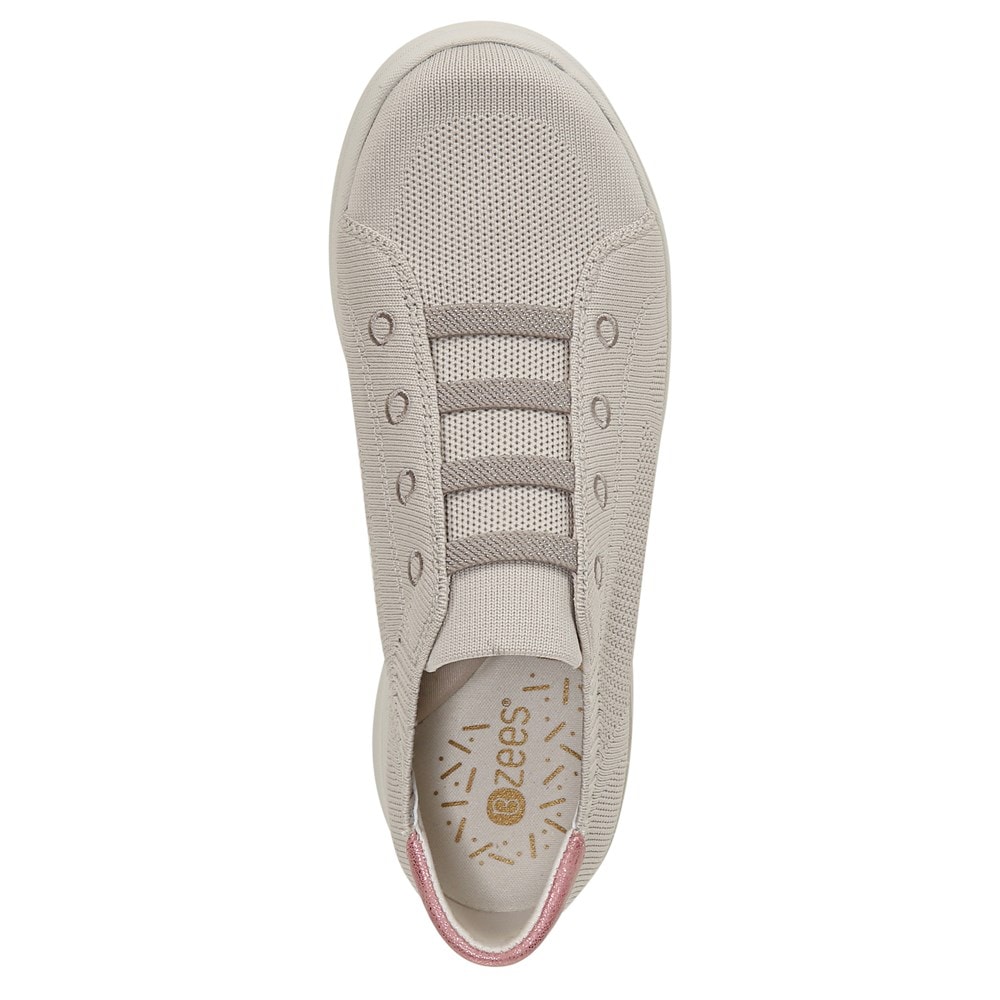 Bzees Golden Knit Slip On Sneaker - Taupe Bzees Golden Knit Slip On Sneaker - Taupe
