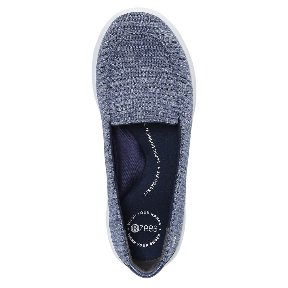 Bzees Get Movin' Slip On - Navy Fabric Bzees Get Movin' Slip On - Navy Fabric