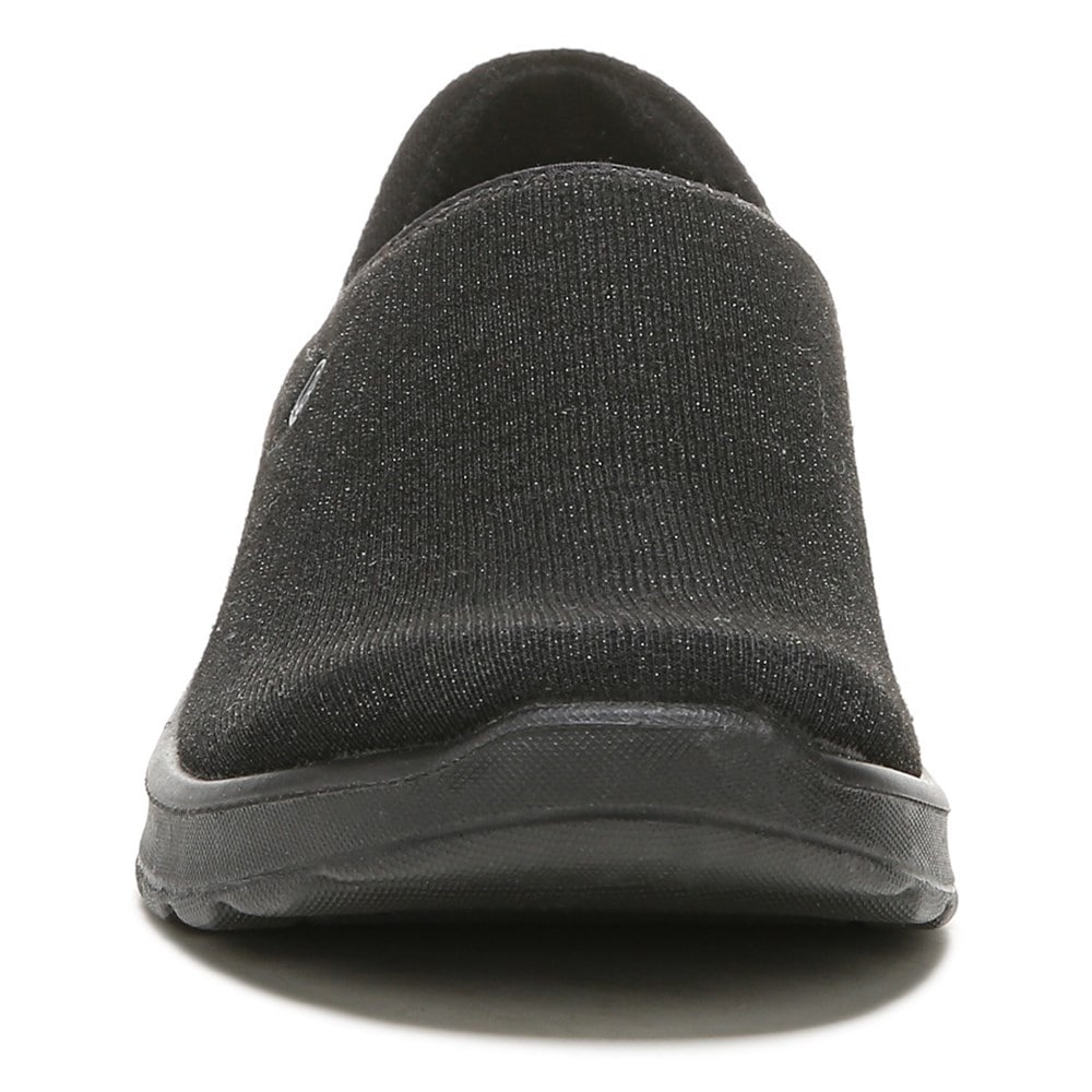 Bzees Getaway Mule Sneaker - Black Shimmer Fabric Bzees Getaway Mule Sneaker - Black Shimmer Fabric