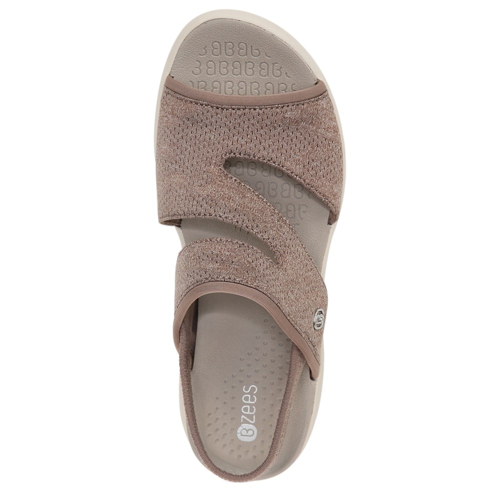 Bzees Cleo Strappy Sandal - Latte Camo Fabric Bzees Cleo Strappy Sandal - Latte Camo Fabric