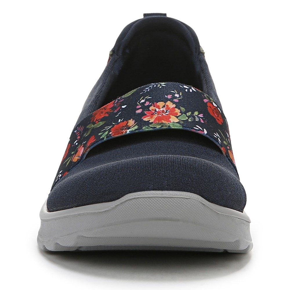 Bzees Gracie Slip On Loafer - Navy Floral Fabric Bzees Gracie Slip On Loafer - Navy Floral Fabric