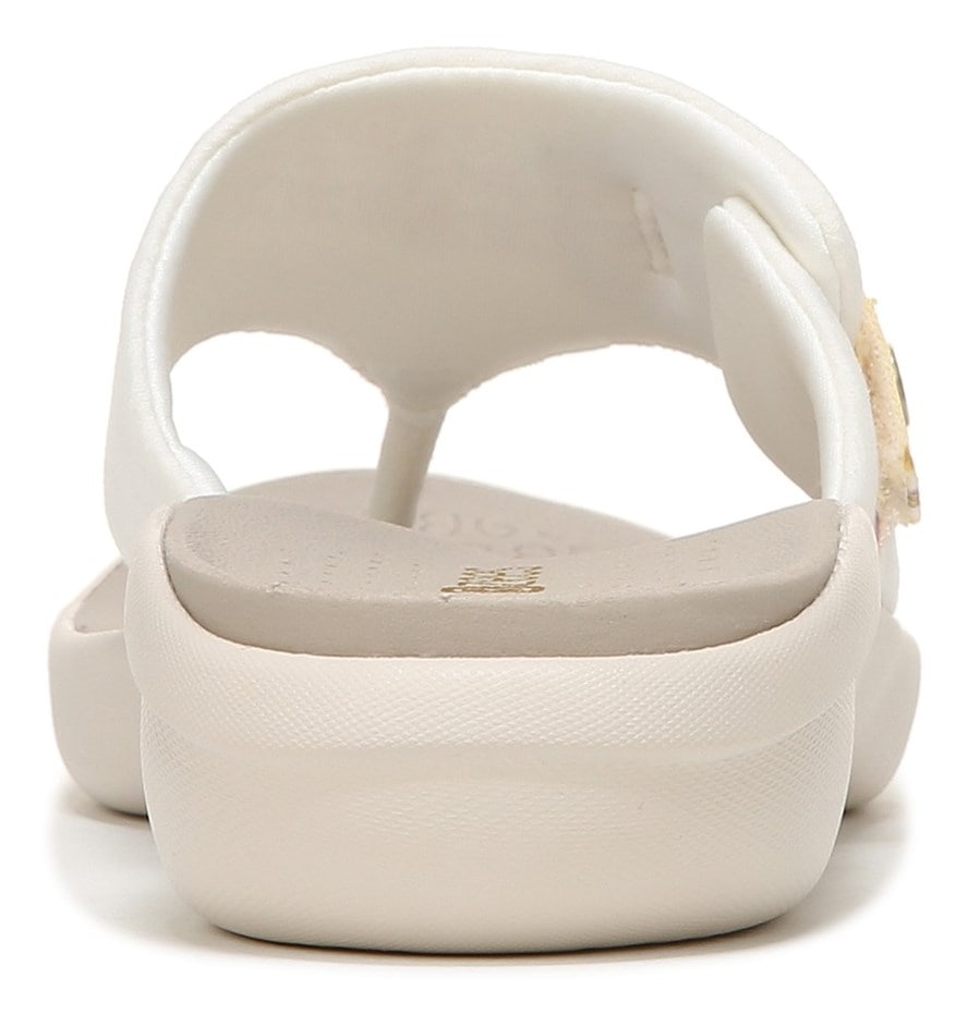 Bzees Camp Out Wedge Sandal - White Fabric Bzees Camp Out Wedge Sandal - White Fabric